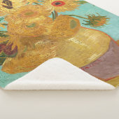 Sunbloemen Vincent van Gogh Sherpa Deken (3/4)