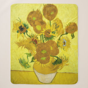 Sunbloemen Vincent van Gogh Sherpa Deken