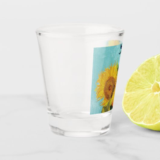 Sunbloemen Vincent van Gogh Shot Glas (Links)