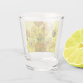 Sunbloemen Vincent van Gogh Shot Glas (Achterkant)