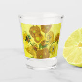 Sunbloemen Vincent van Gogh Shot Glas (Voorkant)