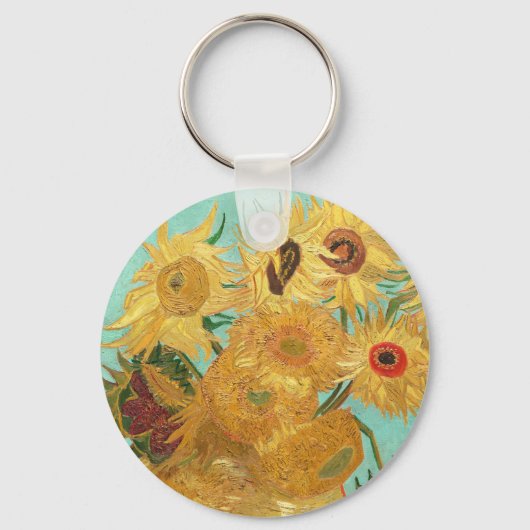 Sunbloemen Vincent van Gogh Sleutelhanger (Voorkant)