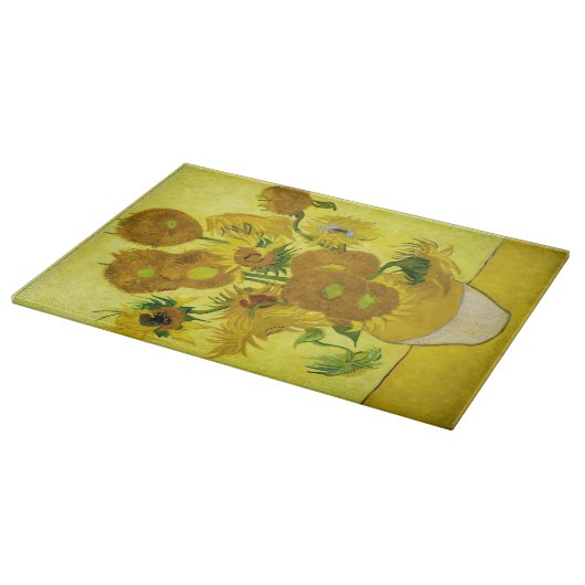 Sunbloemen Vincent van Gogh Snijplank (Hoek)