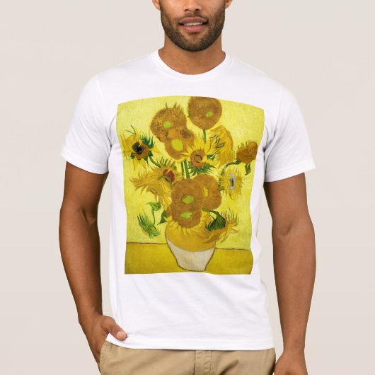 Sunbloemen Vincent van Gogh T-shirt (Voorkant)