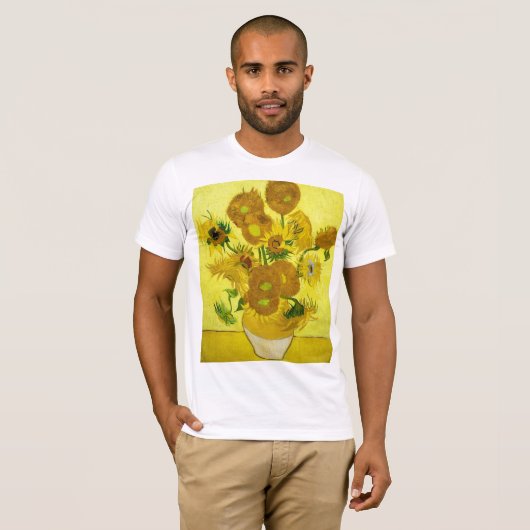 Sunbloemen Vincent van Gogh T-shirt (Voorkant volledig)