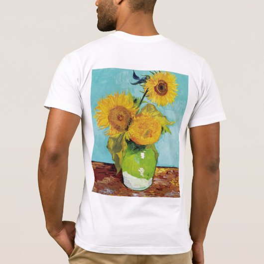 Sunbloemen Vincent van Gogh T-shirt (Achterkant)