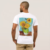 Sunbloemen Vincent van Gogh T-shirt (Achterkant volledig)
