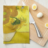 Sunbloemen Vincent van Gogh Theedoek (Quarter Fold)