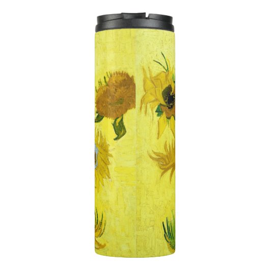 Sunbloemen Vincent van Gogh Thermosbeker (Achterkant)