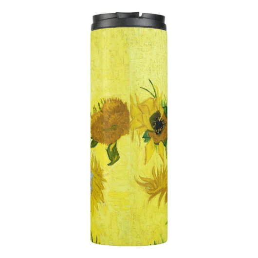 Sunbloemen Vincent van Gogh Thermosbeker (Achterkant)