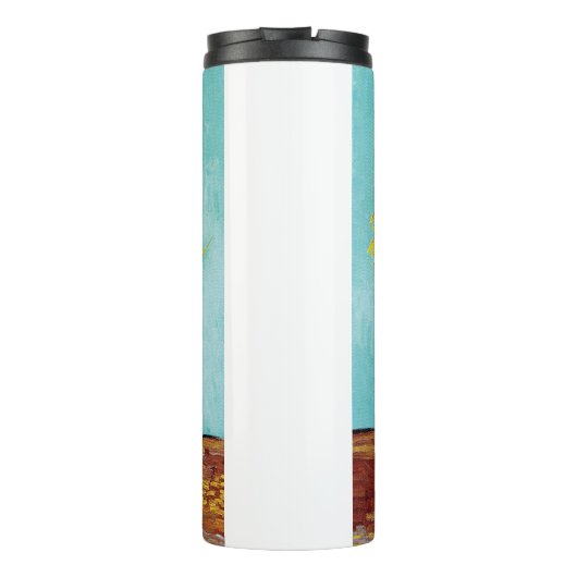 Sunbloemen Vincent van Gogh Thermosbeker (Achterkant)