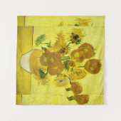 Sunbloemen Vincent van Gogh Wandkleed (Voorkant (horizontaal))