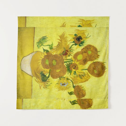 Sunbloemen Vincent van Gogh Wandkleed (Voorkant (horizontaal))