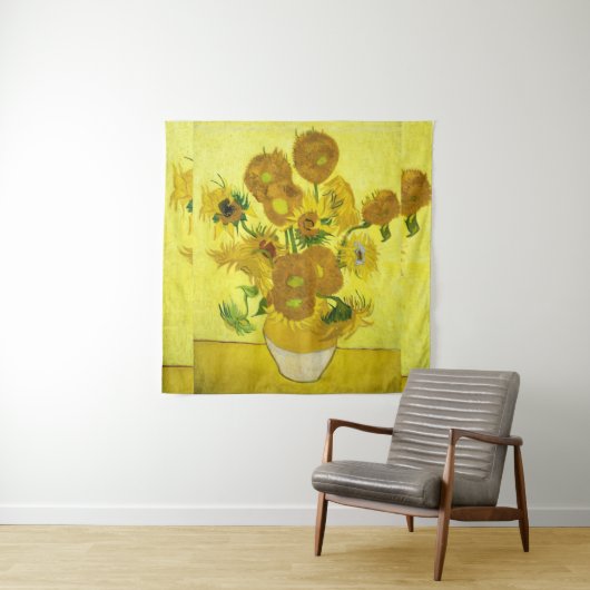 Sunbloemen Vincent van Gogh Wandkleed (In situ)