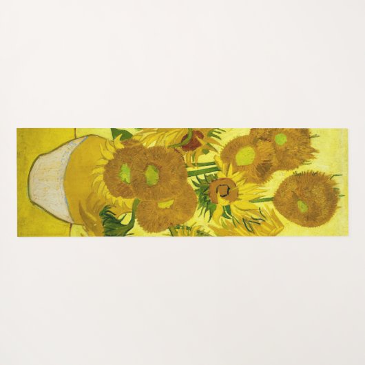 Sunbloemen Vincent van Gogh Yogamat (Achterkant (horizontaal))