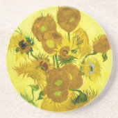Sunbloemen Vincent van Gogh Zandsteen Onderzetter (Voorkant)