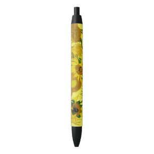 Sunbloemen Vincent van Gogh Zwarte Inkt Pen