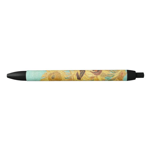 Sunbloemen Vincent van Gogh Zwarte Inkt Pen (Voorkant)