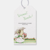 Sunbonnet Girls Baby shower Bedankt dat je Labels Cadeaulabel (Voorkant)