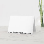 Sunbonnet Smart Logo Wenskaart Kaart (Achterkant)