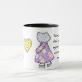 Sunbonnet Sue Quilting Motif Tekening Mok (Midden)