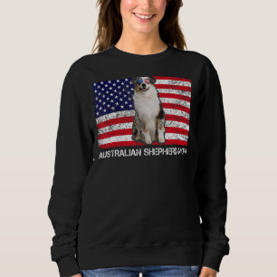 Sunbrillen Australian Shepherd Mam Flag American U Trui
