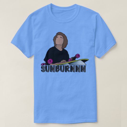 Sunburn mid90s sticker t-shirt (Design voorkant)