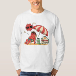 Sunburn Survivor Club Funny Beach Art T-shirt