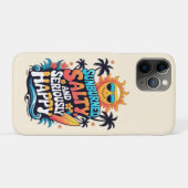 Sunburned Salty and Happy – Retro Beach Vibes Case-Mate iPhone Case (Achterkant (horizontaal))