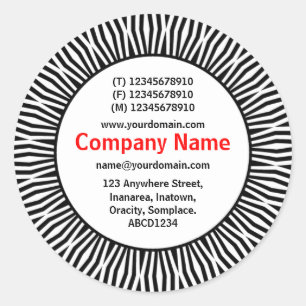 SunBurst 01 Business Ronde Sticker