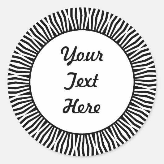 SunBurst 01 Ronde Sticker (Voorkant)