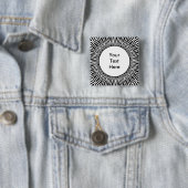 Sunburst 01 vierkante button 5,1 cm (In situ)