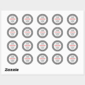 SunBurst 02 Business Ronde Sticker (Vel)