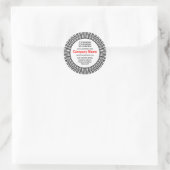 SunBurst 02 Business Ronde Sticker (Tas)