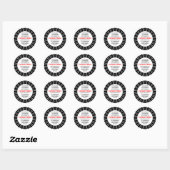 SunBurst 03 Business Ronde Sticker (Vel)