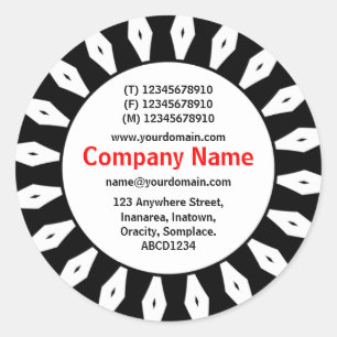 SunBurst 04 Business Ronde Sticker