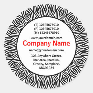 SunBurst 06 Business Ronde Sticker