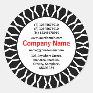 SunBurst 07 Business Ronde Sticker