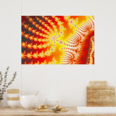 Sunburst 1.1 - Fractal Poster (Keuken)