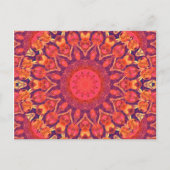 Sunburst, Abstracte Star Circle Dance Briefkaart (Voorkant)