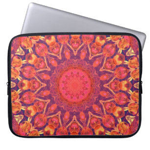 Sunburst, Abstracte Star Circle Dance Laptop Sleeve
