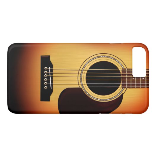 Sunburst Acoustic Guitar Case-Mate iPhone Case (Achterkant (Horizontaal))