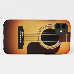 Sunburst Acoustic Guitar iPhone 11 Hoesje