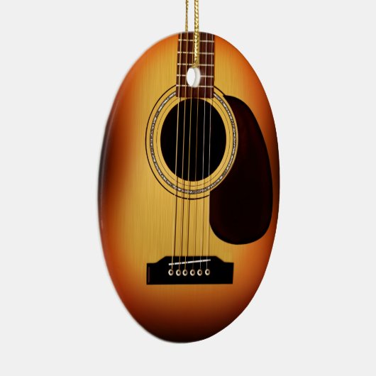 Sunburst Acoustic Guitar Keramisch Ornament (Rechts)
