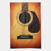 Sunburst Acoustic Guitar Theedoek (Verticaal)