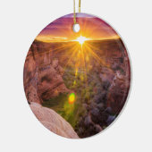 Sunburst bij Canyon de Chelly, AZ Keramisch Ornament (Links)