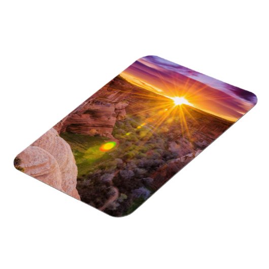 Sunburst bij Canyon de Chelly, AZ Magneet (Linkerzijde)