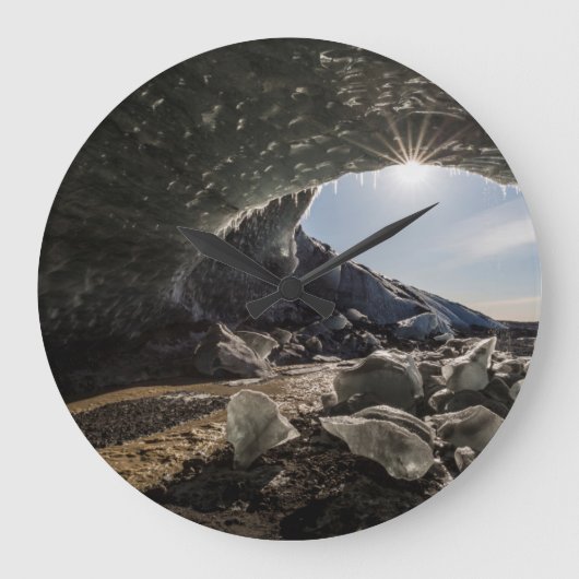 Sunburst bij ingang ijskolf grote klok (Voorkant)