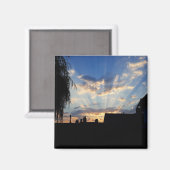 Sunburst bij zonsondergang magneet (Voorkant / Achterkant)