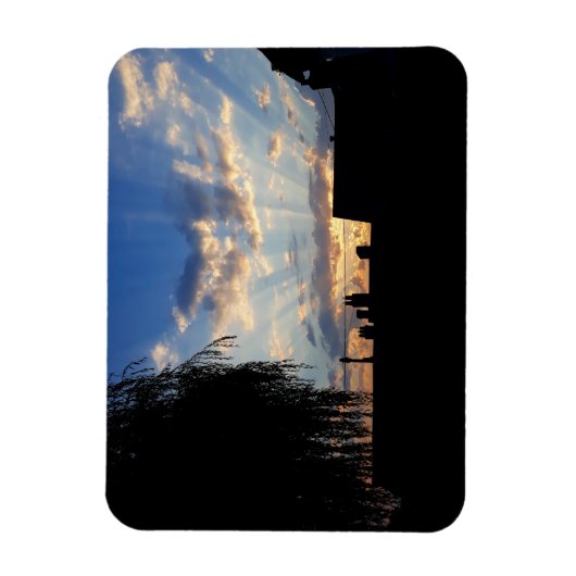 Sunburst bij zonsondergang magneet (Verticaal)